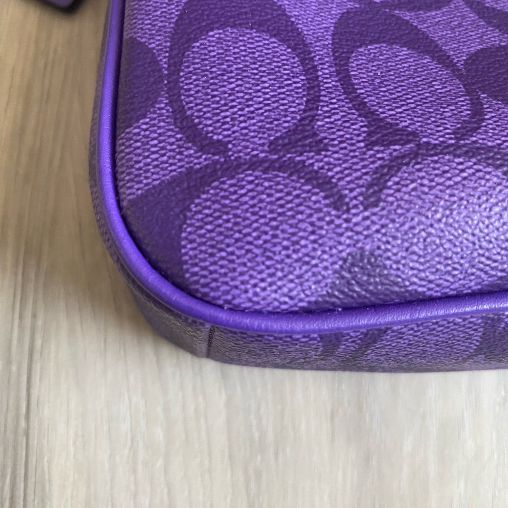 Coach Nolita 19 In Signature Canvas Purple - Picture 5 of 8
